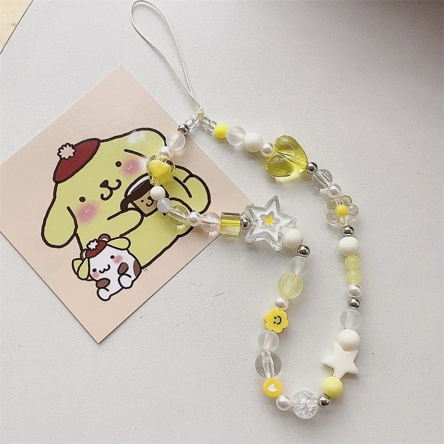简约星星爱心手机壳挂链潮女百搭包包小饰品ccd相机链条钥匙扣链