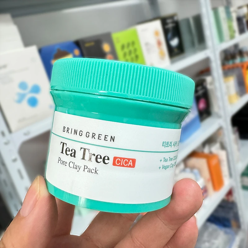 BRING GREEN茶树舒缓净透面膜泥膜补水涂抹式清洁120g