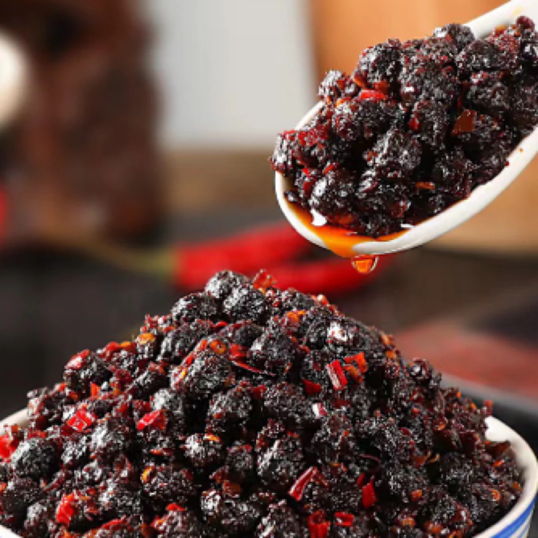 湖北特产农家手工豆豉传统手工儿时味道美味豆豉