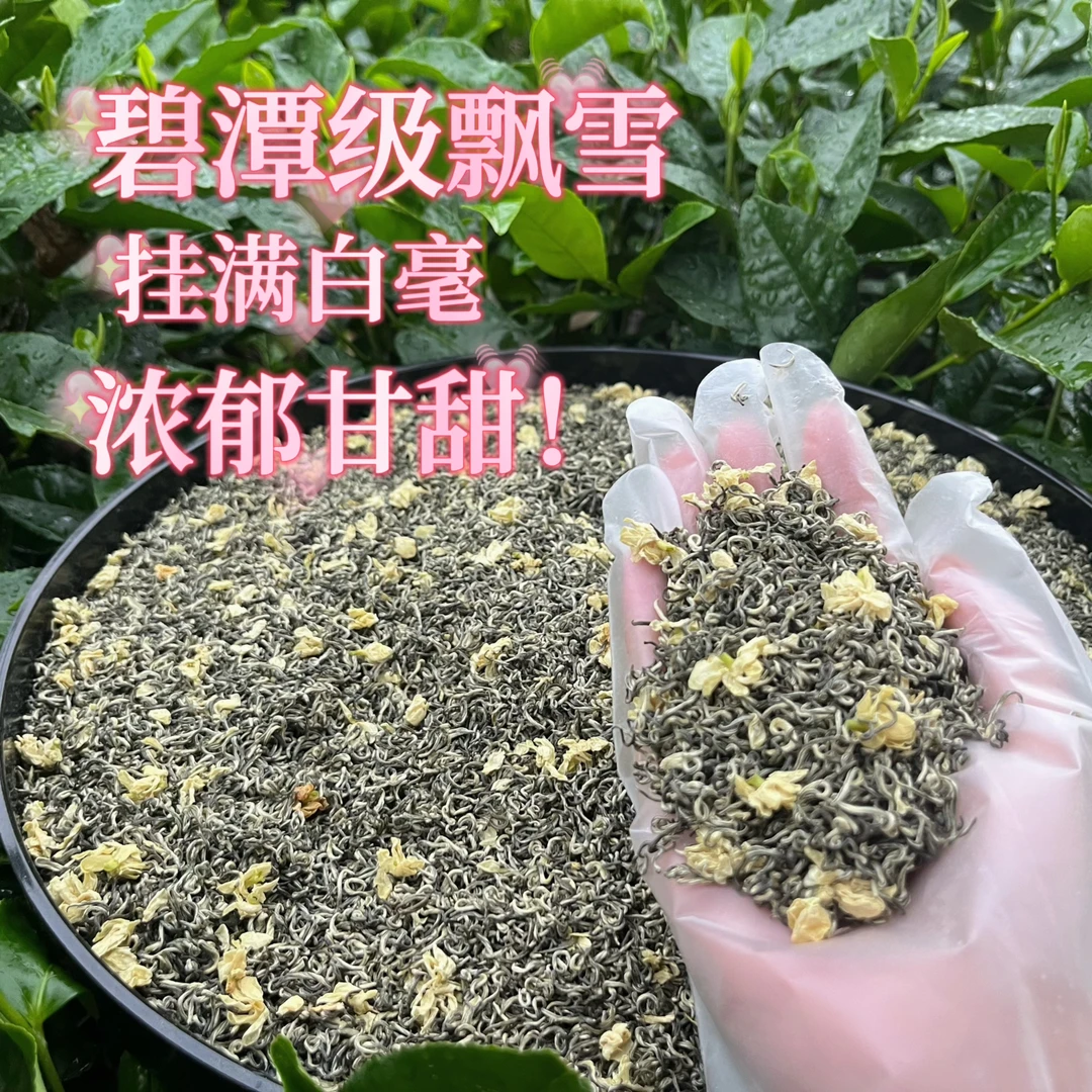 【碧潭级御品飘香】2024小芽飘雪5窨浓香特级乐山花茶厂直发