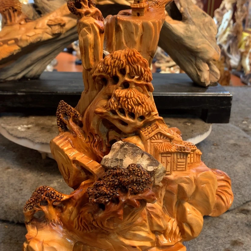 【闪购商品】崖柏根雕广**叔