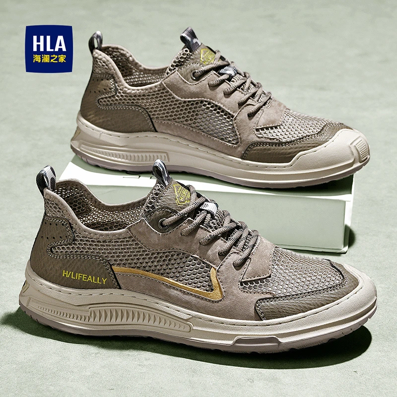 HLA/海澜之家夏季男鞋户外沙滩鞋透气镂空软底凉鞋运动休闲鞋