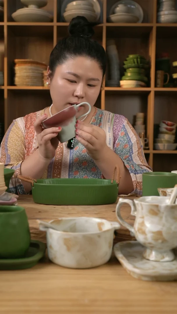 【闪购商品】复古郎红的利口咖啡杯
