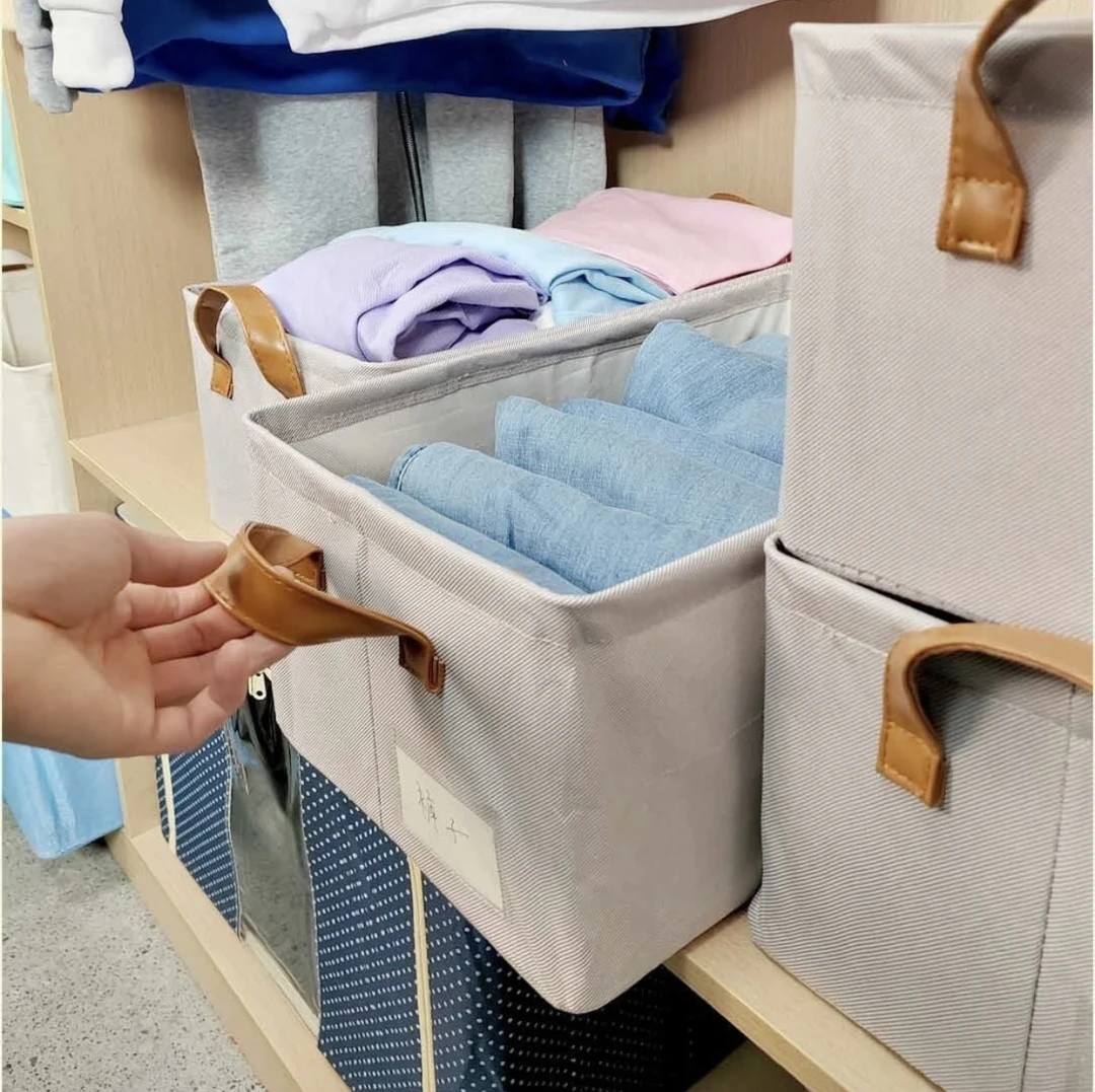 【VIP专属拍1发6】到手6个天竺棉钢架收纳筐天鹅绒可折叠可水洗