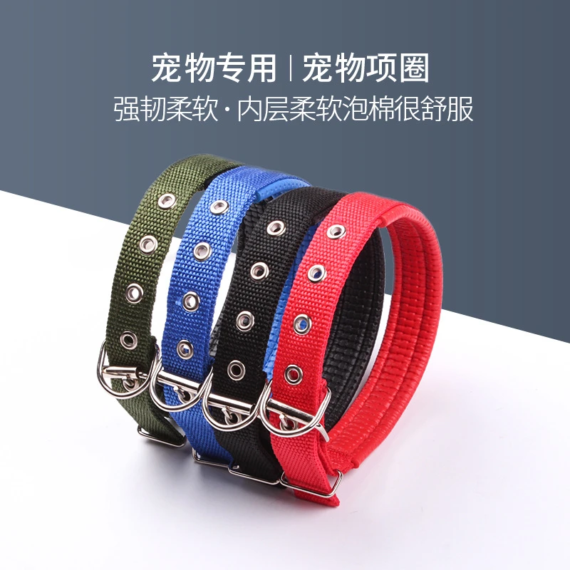 狗狗项圈宠物项圈猫咪项圈宠物时尚简约多种功能红色遛狗项圈