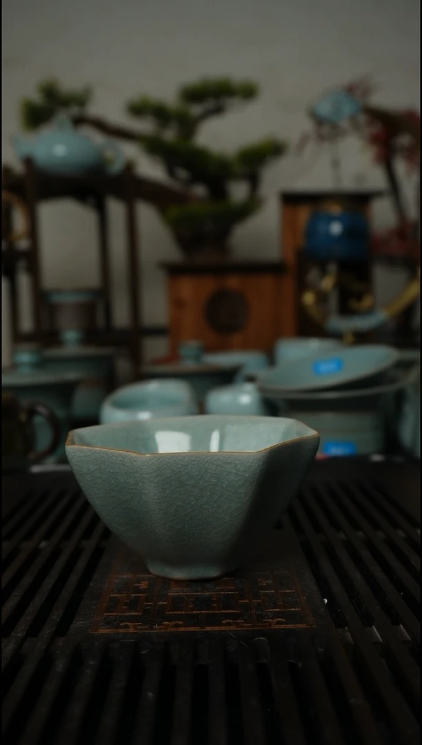 【闪购商品】瓷杯5原矿汝瓷