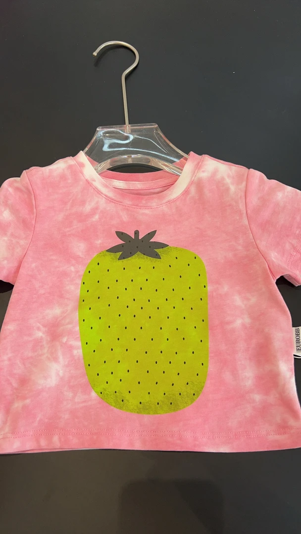 小童草莓印花短袖