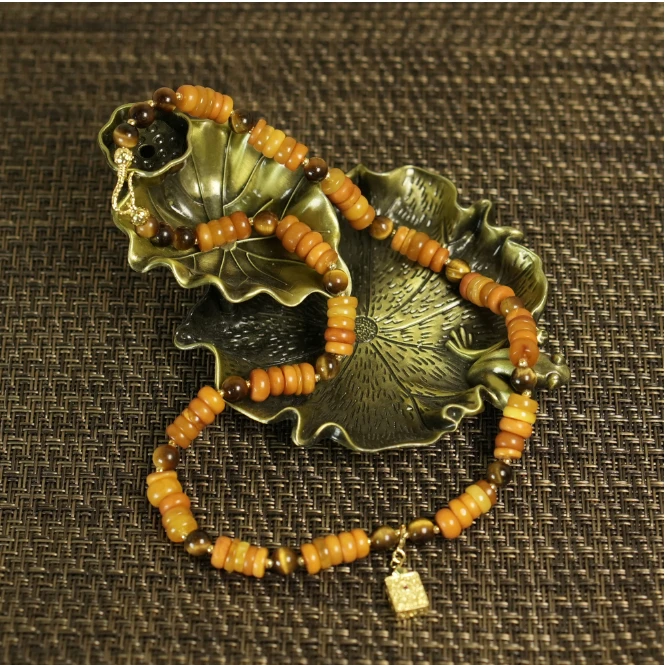 【老掌柜讲珠宝】蜜蜡项链 M111001