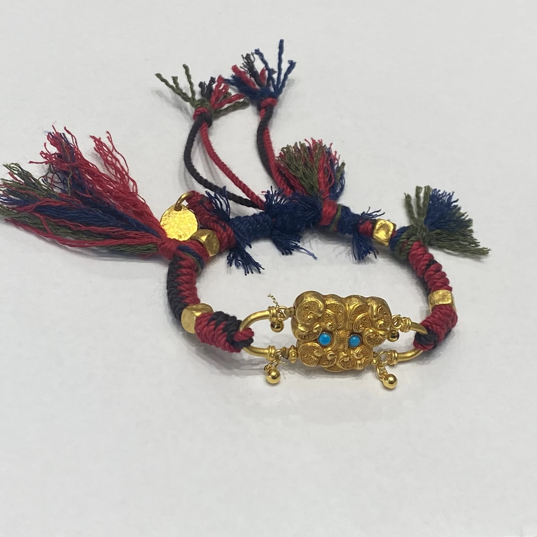 【薇心选】足金饕餮足金手链
