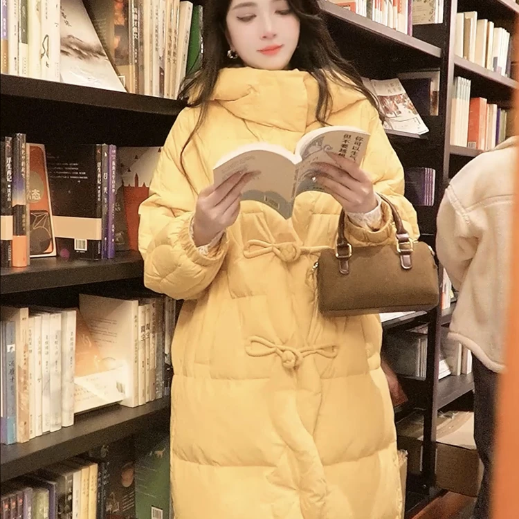 2024新款冬季中长款羽绒服时尚女宽松加厚休闲外套冬款保暖176