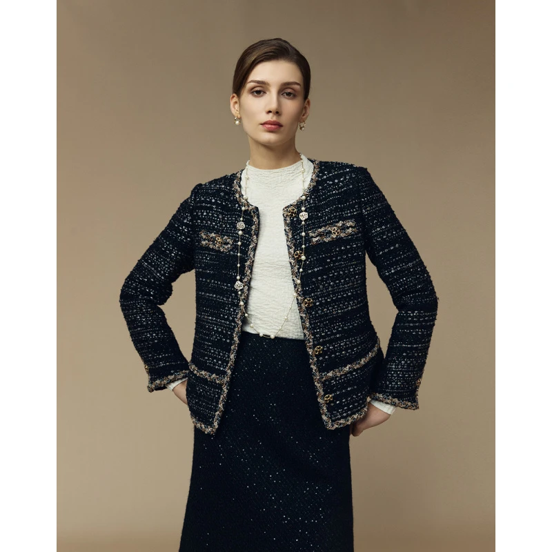 译依YI  传世工坊系列  星河耀目  ACT3進口经典小香外套BDWWT143