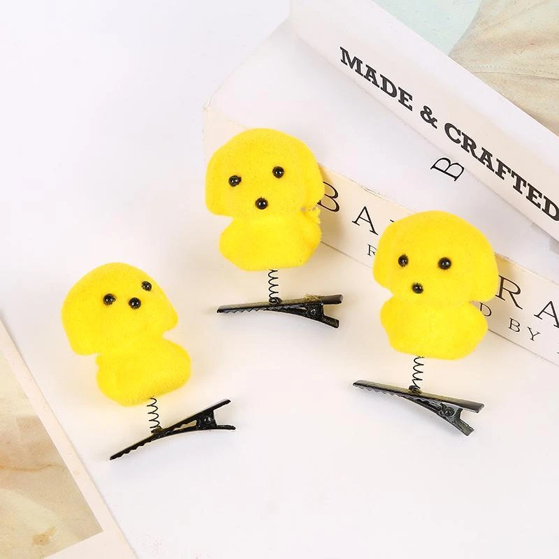 卖萌小黄狗发夹微商地推活动小礼品赠品创意儿童奖品学生班级礼物