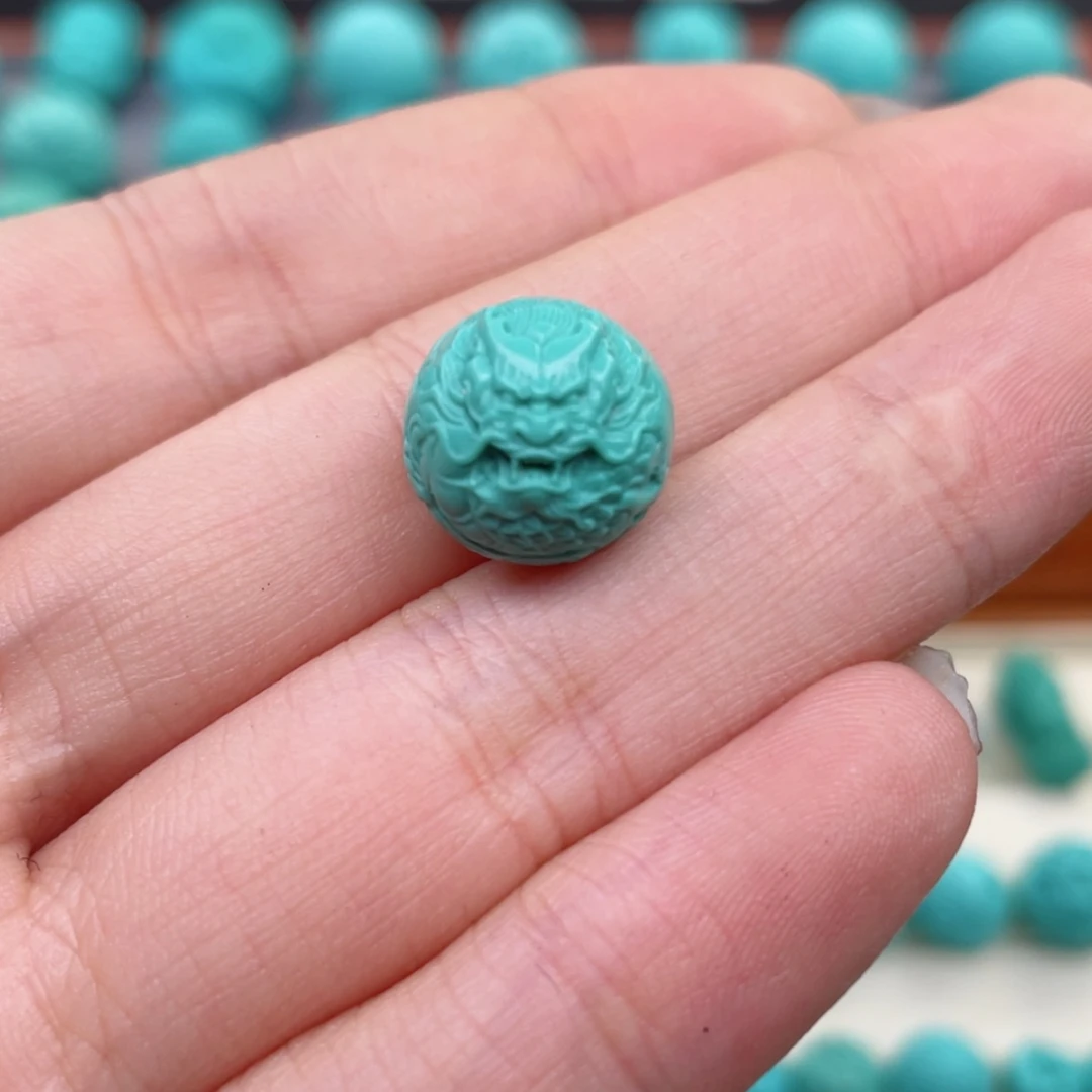 【闪购商品】绿松石龙珠12.5mm未镶嵌
