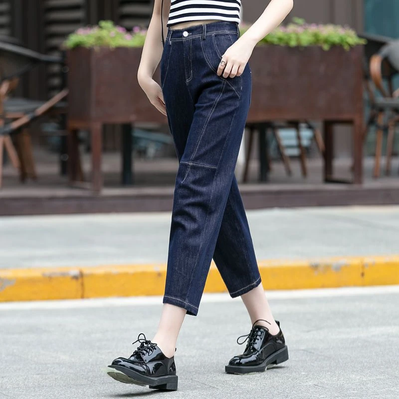 休闲女春秋季萝卜裤子2024新款九分裤女士哈伦裤小个子老爹女裤