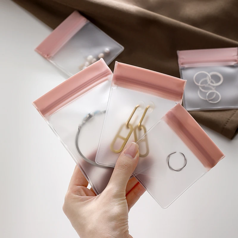 FaSoLa首饰袋手饰品密封袋饰品耳环耳钉项链耳饰防氧化透明收纳袋