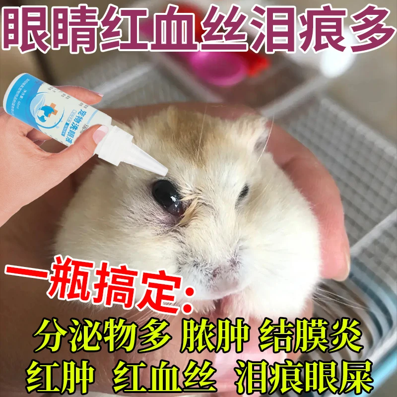 仓鼠洗眼液金丝熊流眼泪去泪痕仓鼠上火眼屎多滴眼液眼睛清洁用品