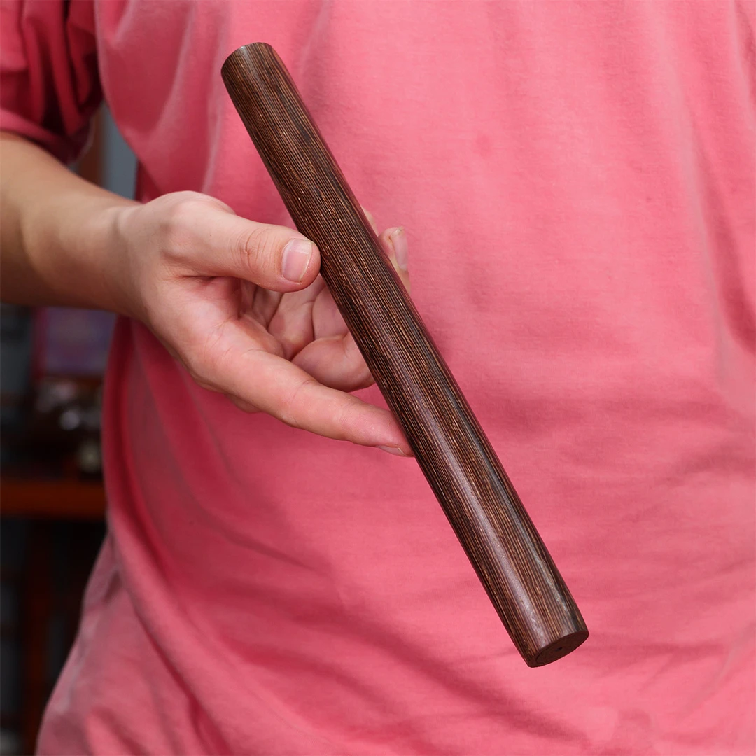 鸡翅木圆柱形擀面杖27*2.6cm 双手擀面杖