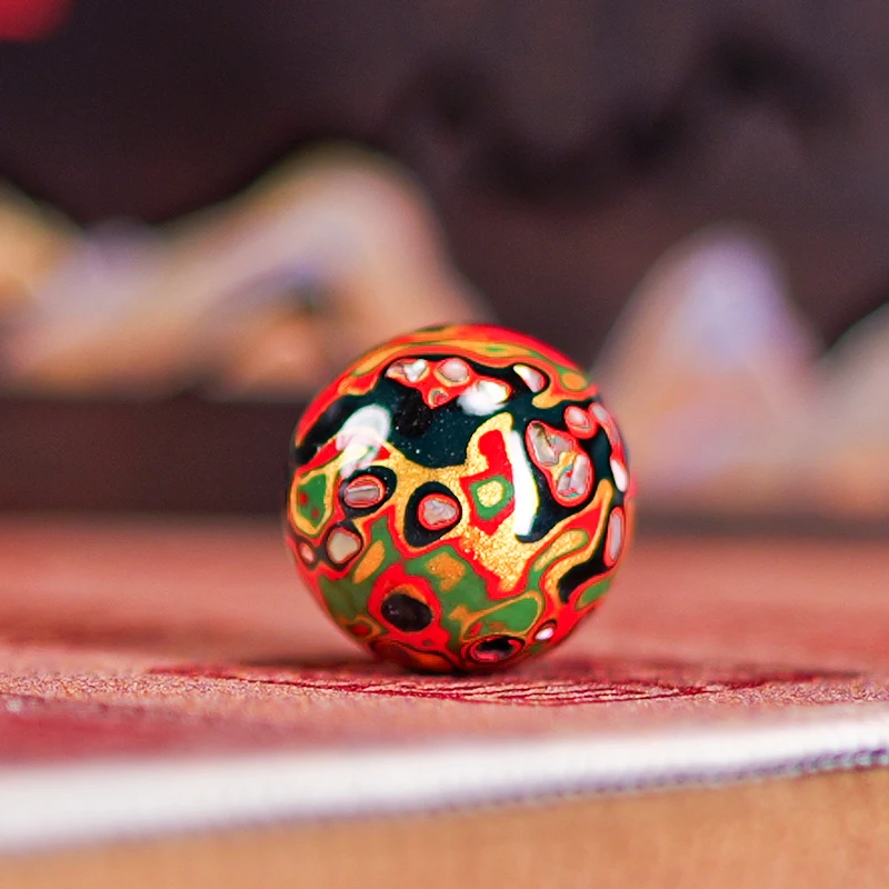 20mm螺钿大漆散珠 非遗手工艺品 大漆珠大漆串生漆天然漆工艺品