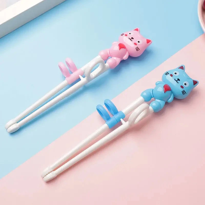 儿童筷子训练筷一段宝宝学习练习筷三岁小孩家用吃饭餐具可爱环保