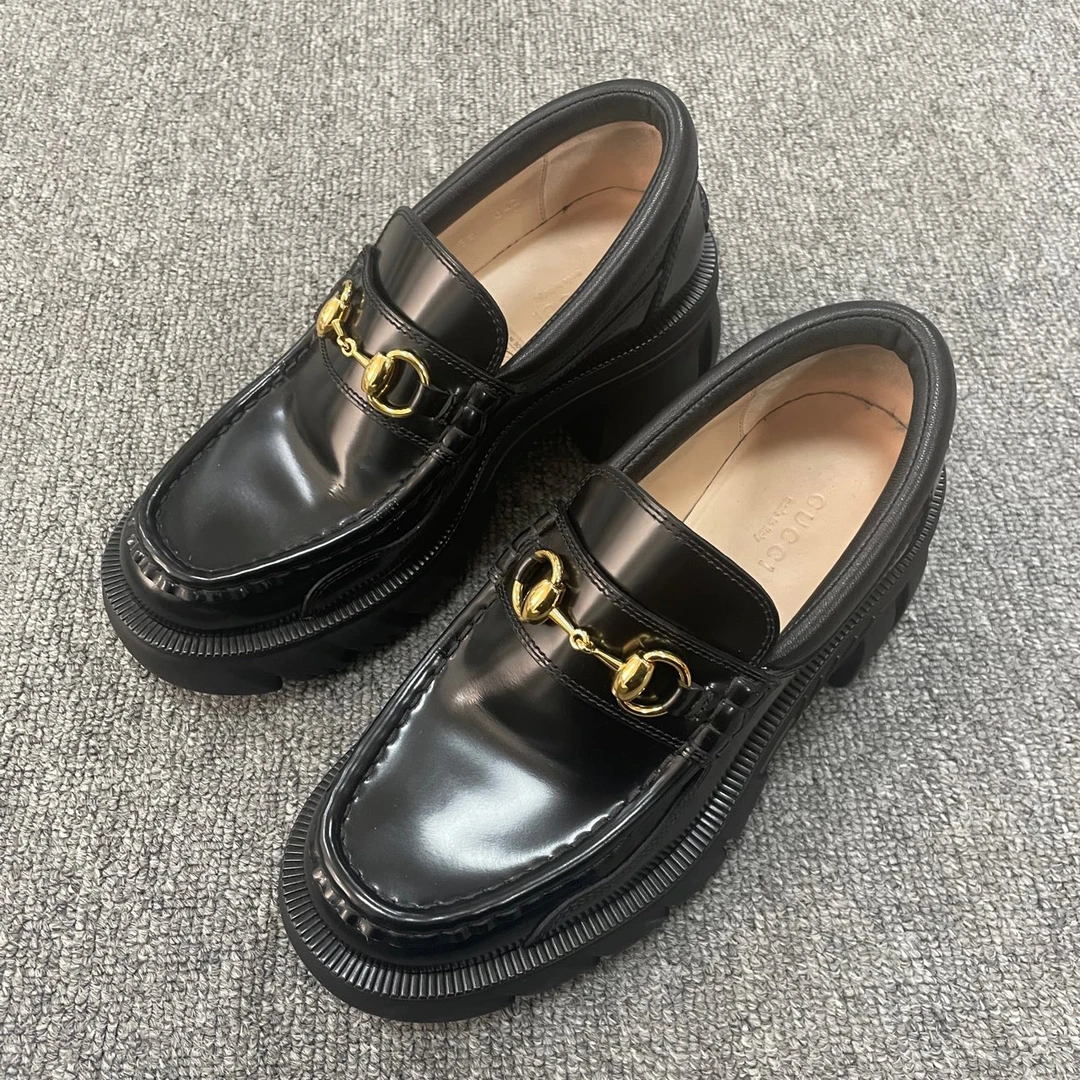 GUCCI/古驰 简约马衔扣厚底休闲单鞋 35码/4731