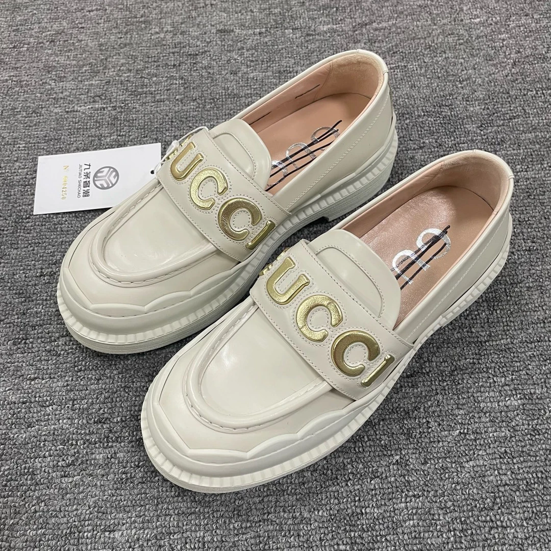 GUCCI/古驰（有盒） 扇形饰边休闲舒适乐福鞋 37.5码/4250