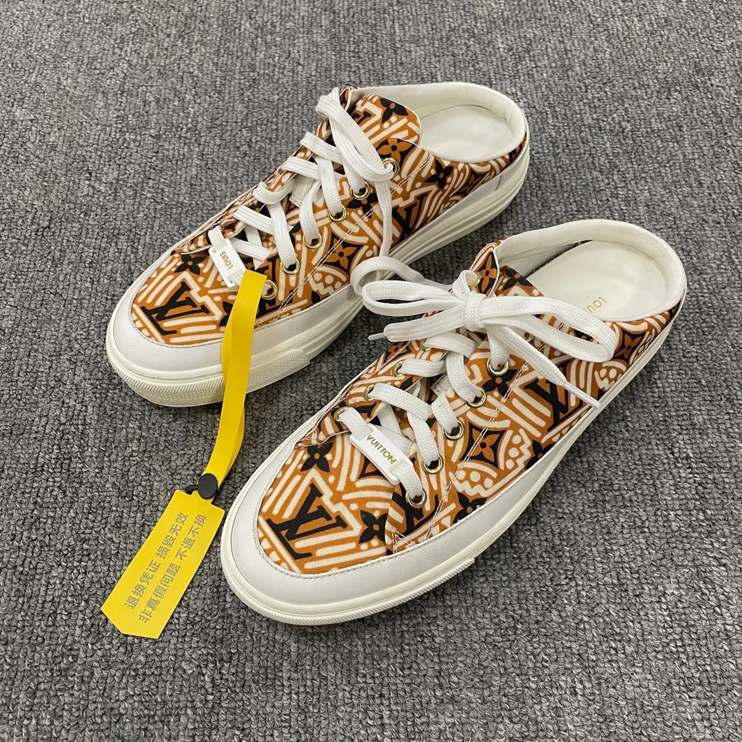LOUIS VUITTON/路易威登 印花尼龙舒适透气平底鞋 37码/2019