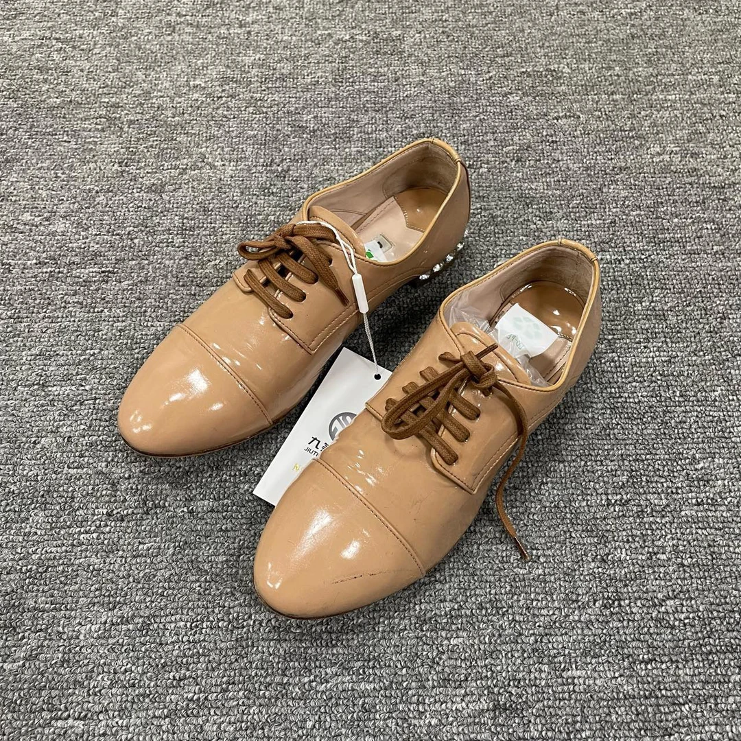 miumiu/缪缪 平底系带时尚皮鞋 35.5码/4275