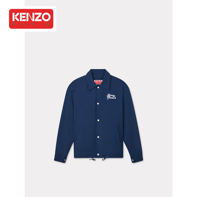 【折扣甄选】KENZO 男士爱心图案 简约蓝色翻领夹克外套