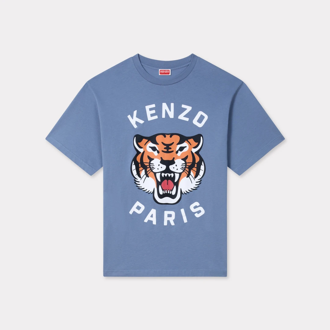KENZO 24早秋新品 男女同款经典老虎图案休闲时尚简约圆领T恤百搭
