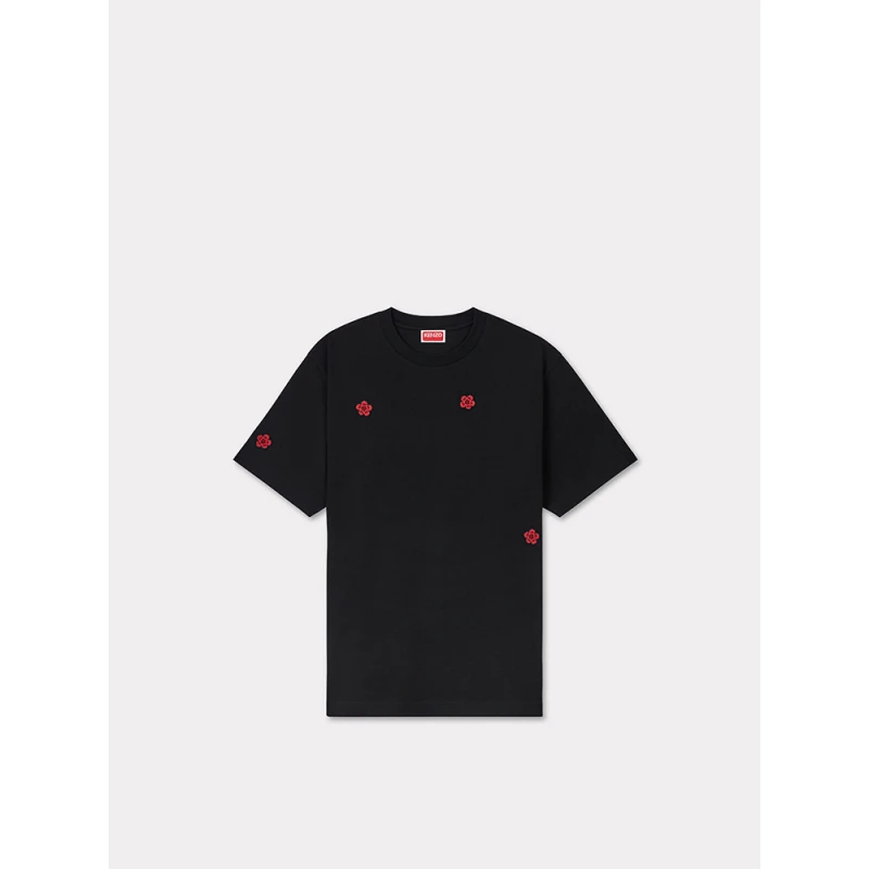 KENZO 24秋季新品 男士BOKE花朵小LOGO图案时尚圆领T恤通勤