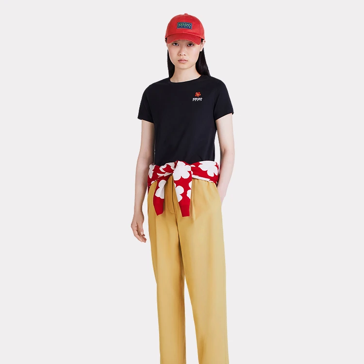 KENZO春夏新品舒适印花女士BOKE系列花朵T恤时尚休闲圆领潮流