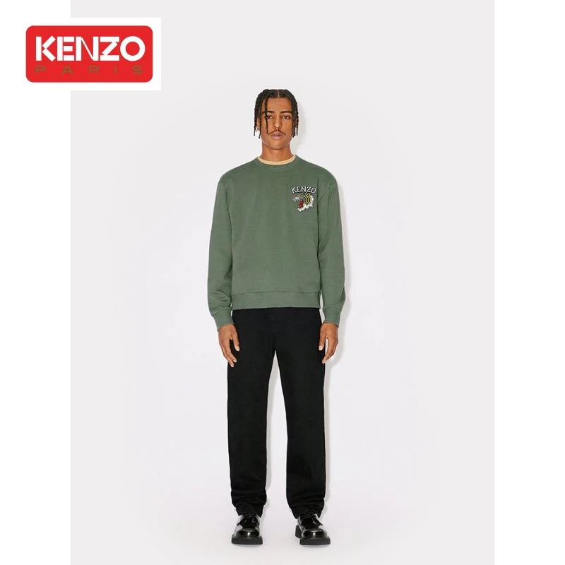 【折扣甄选】KENZO23秋冬新品男女同款老虎图案休闲时尚套头卫衣