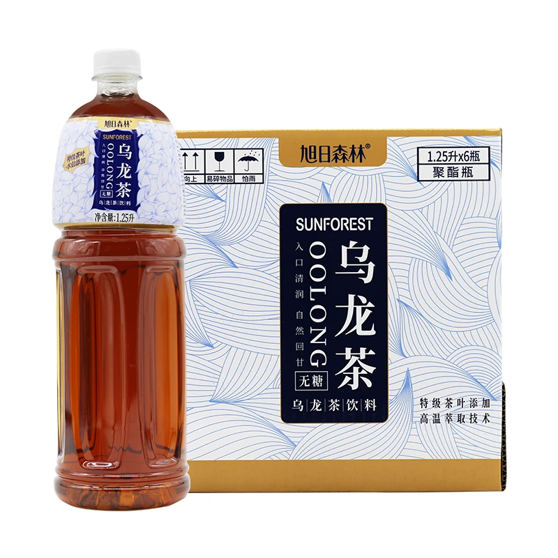 旭日森林无糖乌龙茶1.25L*6瓶整箱装 无糖茶饮料