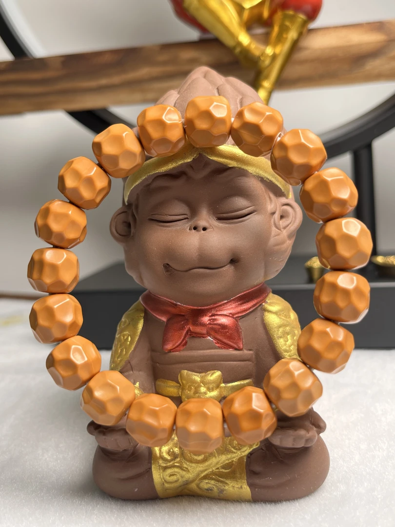 猴头核桃精品黑金奶酪无相13mm左右全品手串