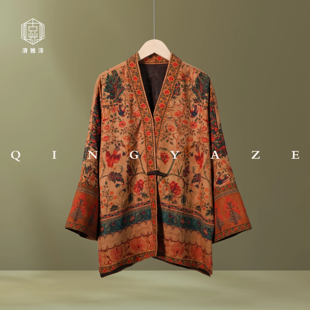 洛神赋！双面穿40姆米真丝香云纱新中式上衣！GZ4453