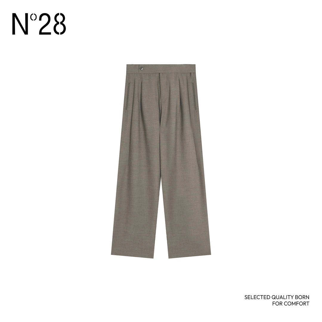 N°28高腰休闲裤2024秋冬新款日常气质时尚百搭舒适垂感设计师女装