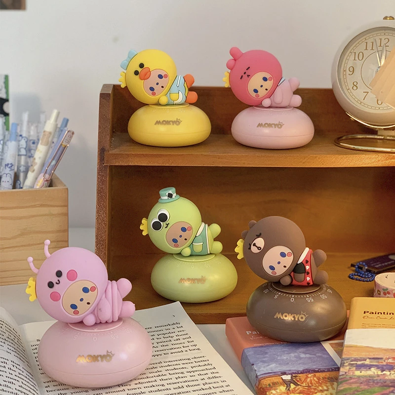 皇冠猴倒时计时器卡通可爱学习时间管理器厨房定时器机械提醒器