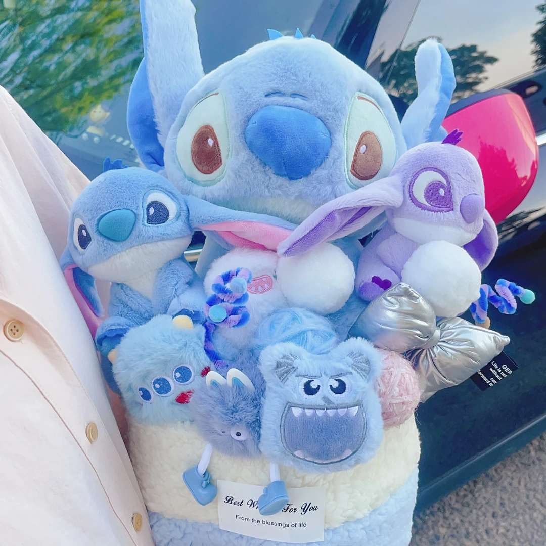 情人节史迪仔生日礼品物花束玩偶公仔卡通毛绒玩具送女生儿童惊喜