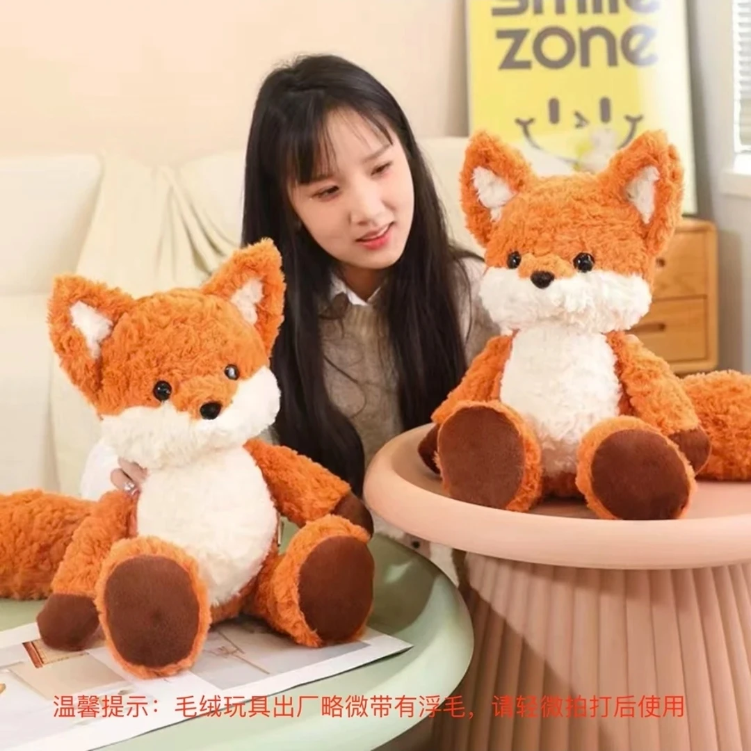 会跑路的可爱狐狸玩偶毛绒公仔陪睡娃娃床搭子生日礼物送女友