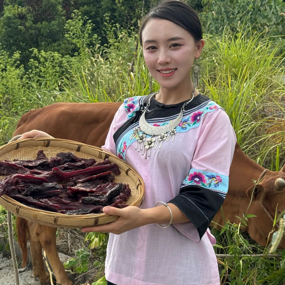【腊牛肉干】湘西小黄牛现盘现做腊牛肉干正宗湘西小黄牛