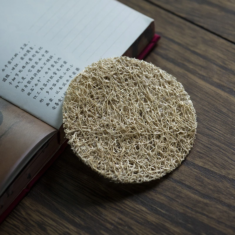 家用茶配件丝瓜络养壶垫干泡台简约壶承茶垫茶杯垫托紫砂茶承茶道