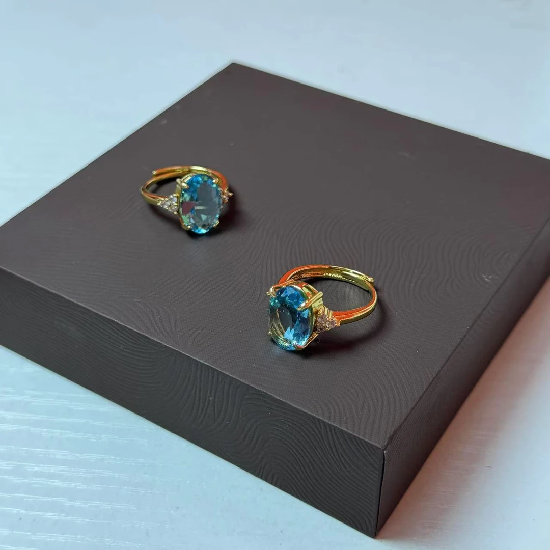 SS轻奢戒指蓝SJ027