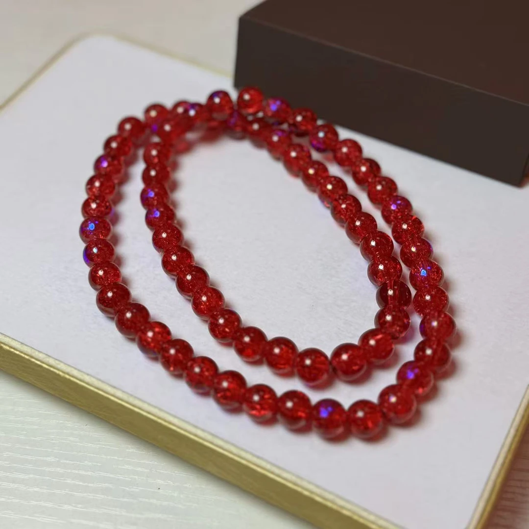 SS轻奢圆珠炫彩项链SJ023