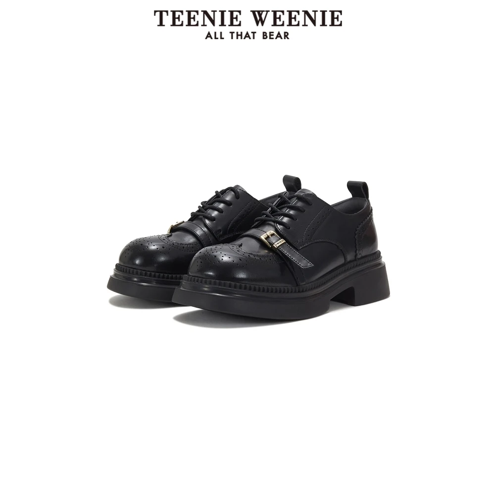 TeenieWeenie小熊2023年秋冬新款巴洛克学院德比鞋TTAP23F917D