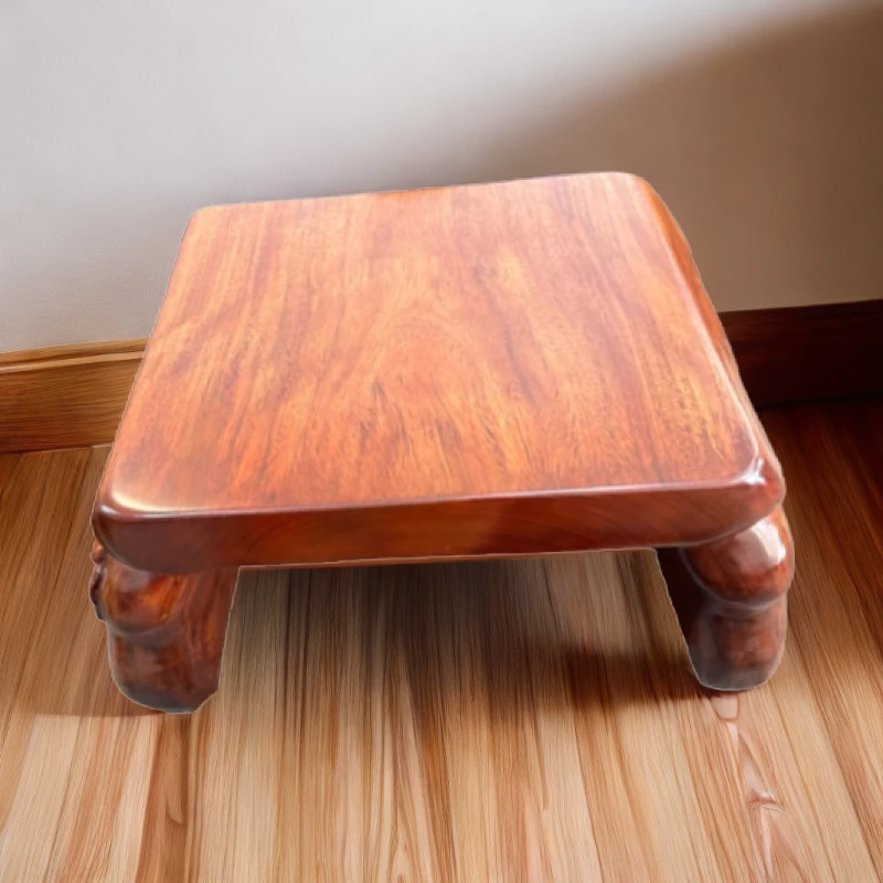 餐桌茶几客厅家用电脑桌榻榻米桌子办公底座中式一体成型木质