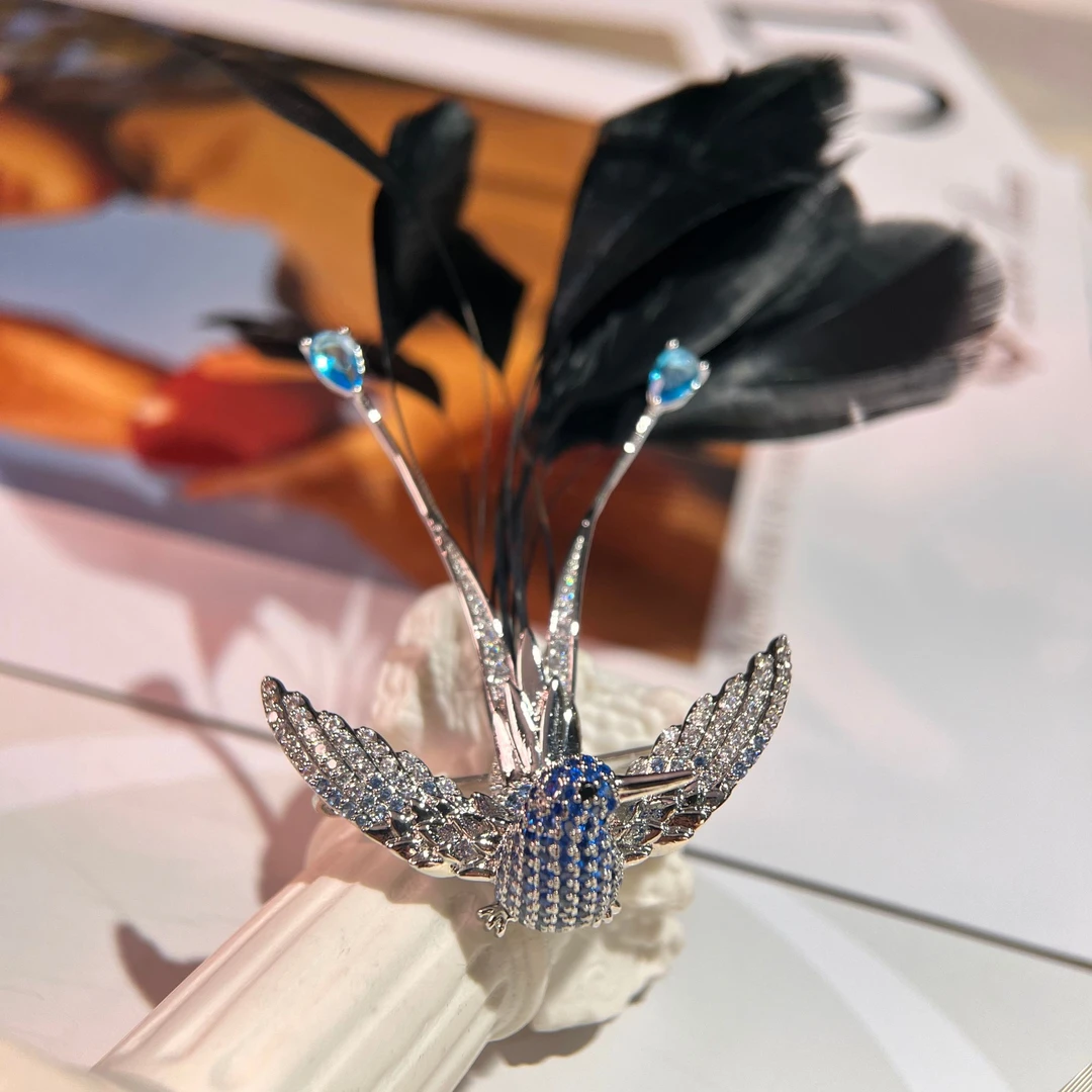 禧娘娘小众手工时尚创意复古大衣胸针-S2939