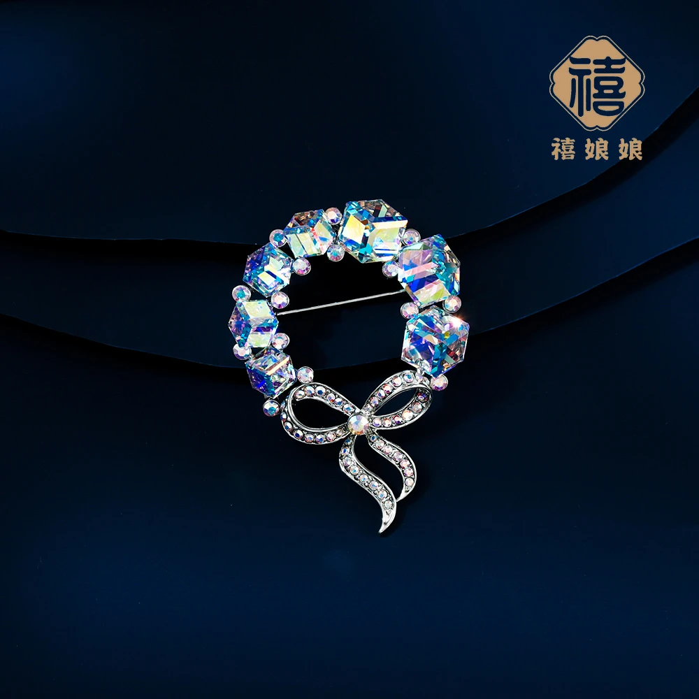 铜合金仿水晶胸针 禧娘娘经典百搭-爱情魔方AB彩S1174大衣西装