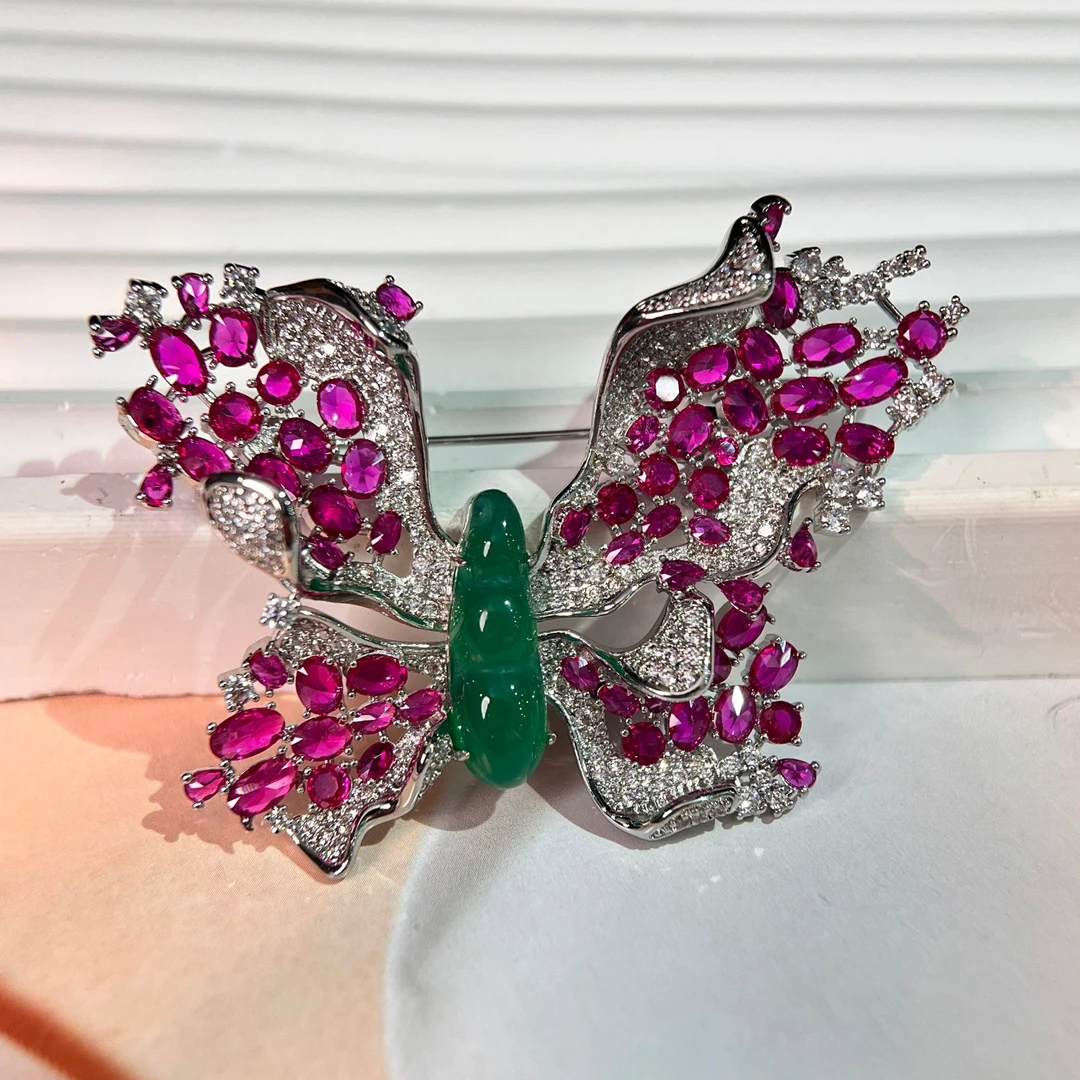 禧娘娘小众手工时尚创意复古大衣胸针-S2933