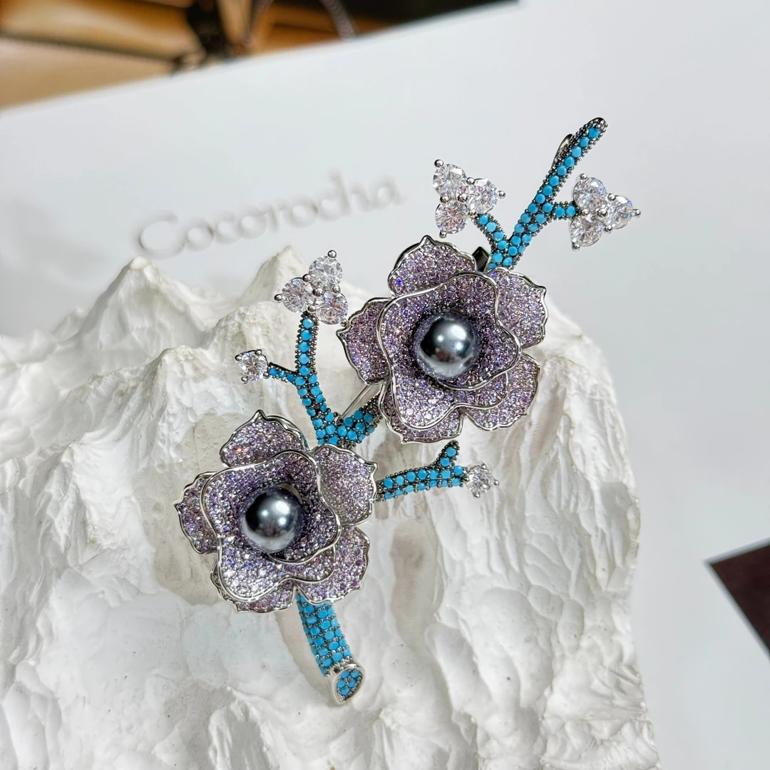 禧娘娘小众手工时尚创意复古大衣胸针-S3157