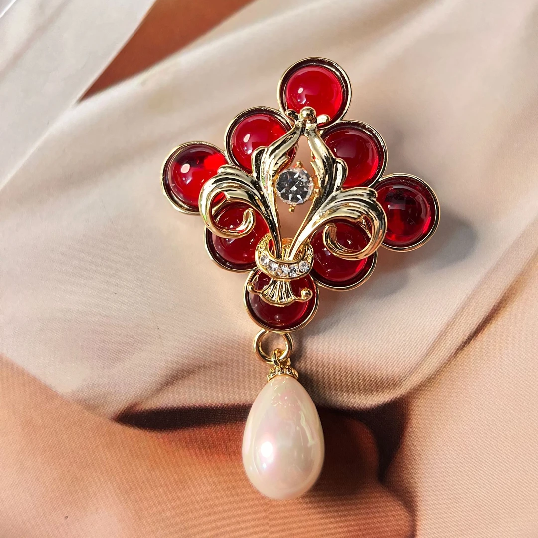 禧娘娘小众优雅复古国风胸针-S2690轻奢时尚